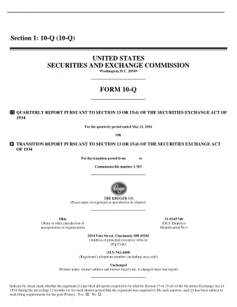 Section 1: 10-Q (10-Q) UNITED STATES SECURITIES AND EXCHANGE COMMISSION Washington, D.C. 20549 FORM