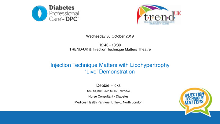 injection technique matters with lipohypertrophy