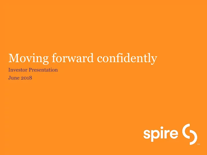 moving forward confidently