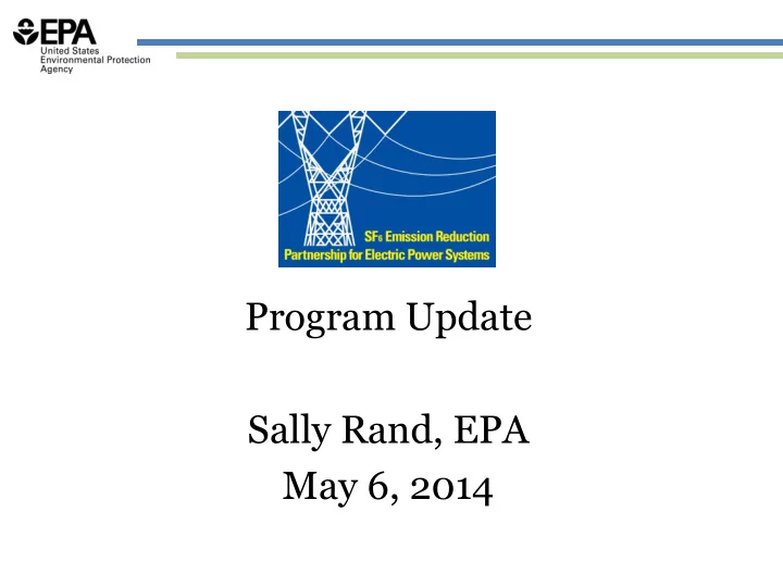 sally rand epa