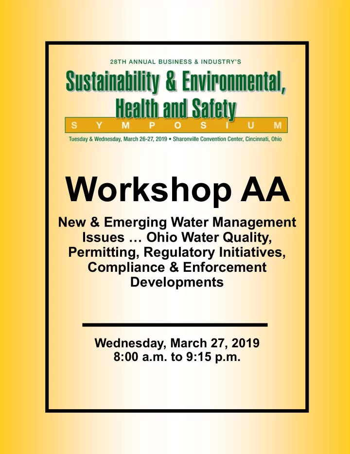 workshop aa