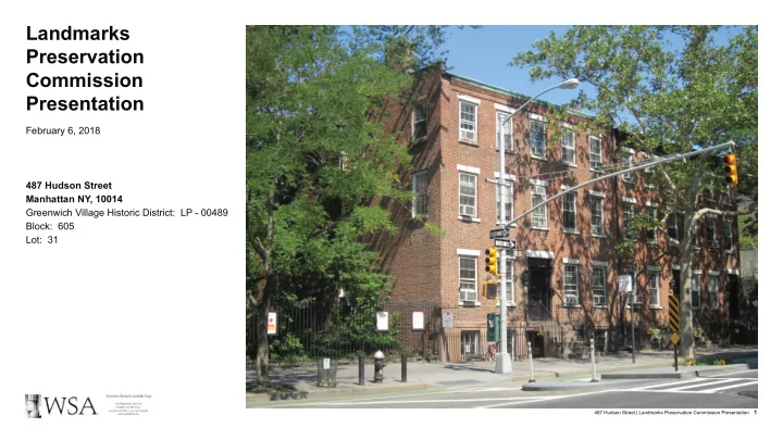 landmarks preservation commission presentation