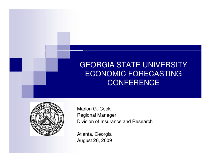 georgia state university economic forecasting economic