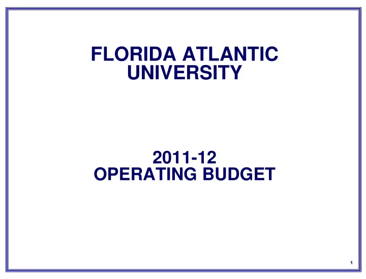 florida atlantic