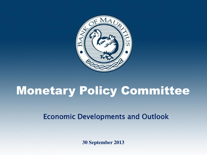 monetary policy committee