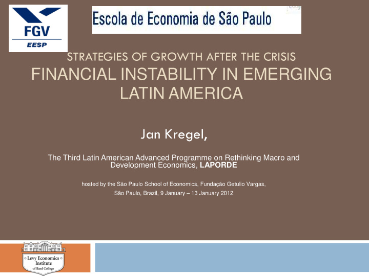 financial instability in emerging latin america