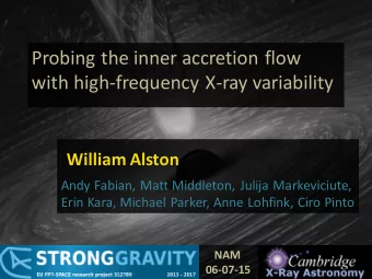 Iron K  (6.4 keV) and blurring  of reflection spectrum can be  used to constrain BH spin (see