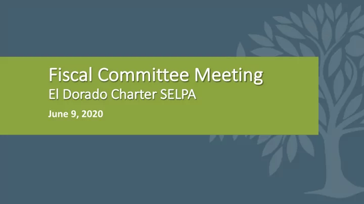 fi fiscal c commi mmittee m meeting ng