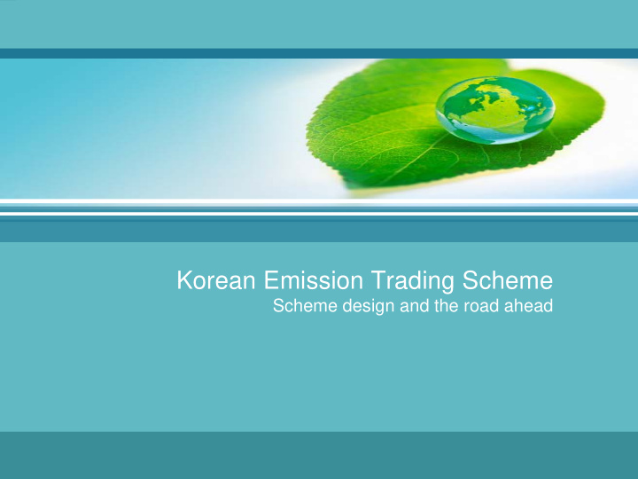 korean emission trading scheme