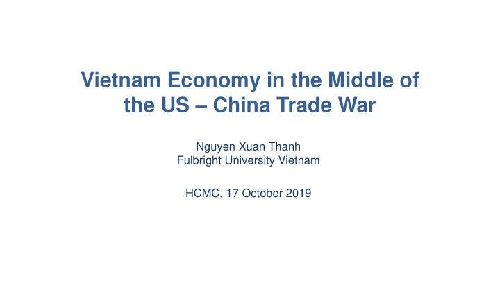 the us china trade war