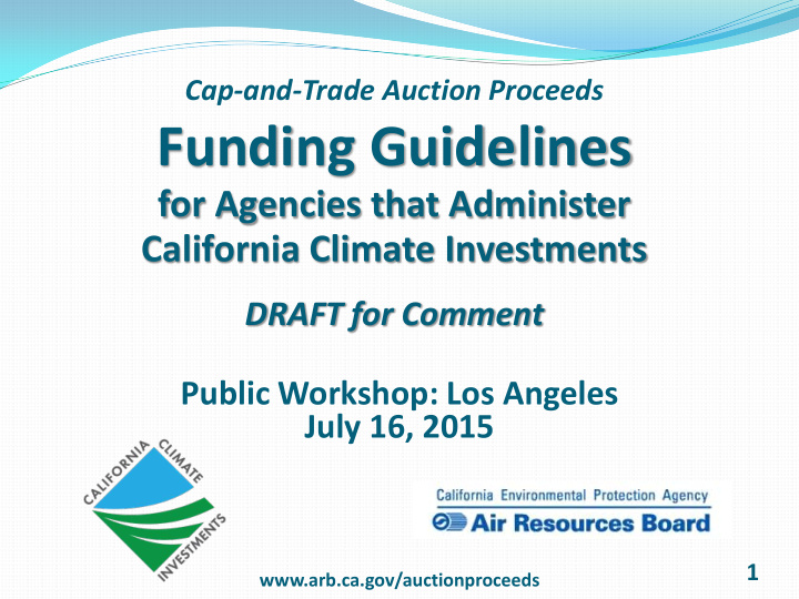 funding guidelines