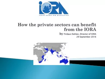 IO  IORA  RA  Opportunitie  ies:  Chall  llen  enges:  s:  1.  1.  Huge market (+2,5  5 Billio  ion