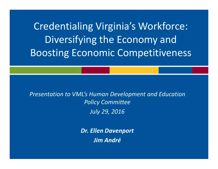 credentialing virginia s workforce diversifying the