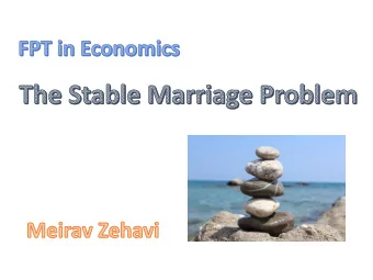 Input. A set of men M , and a set of women W . Input. A set of men M , and a set of women W .