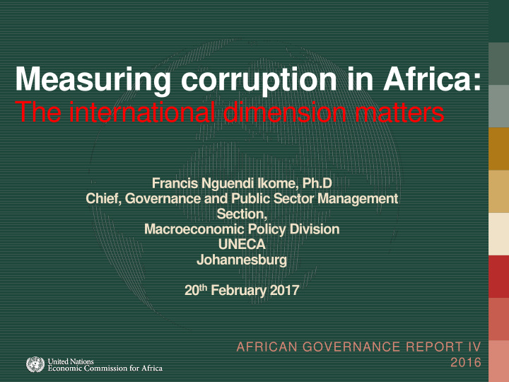 measuring corruption in africa the international