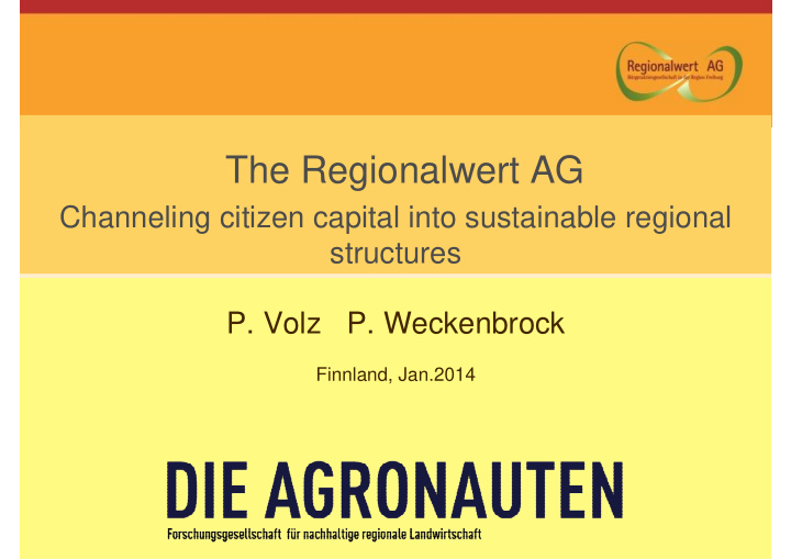 the regionalwert ag