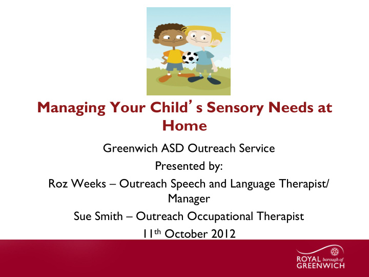 managing your child s sensory needs at home