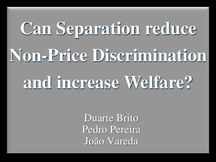 can separation reduce