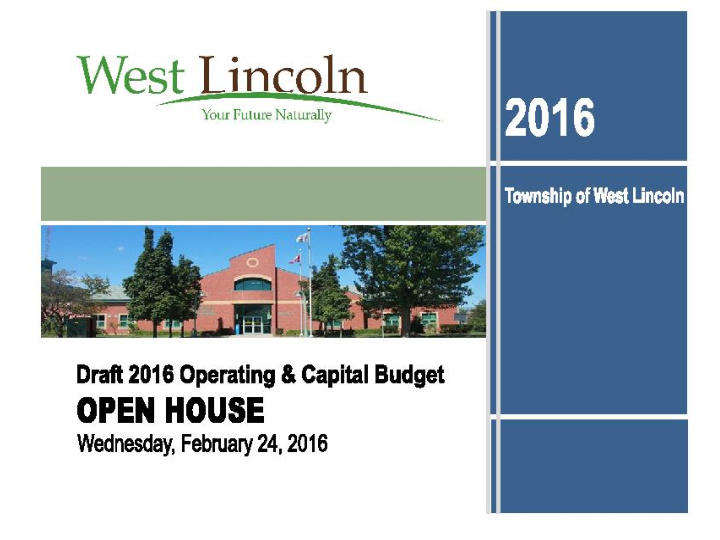 1 2016 budget open house