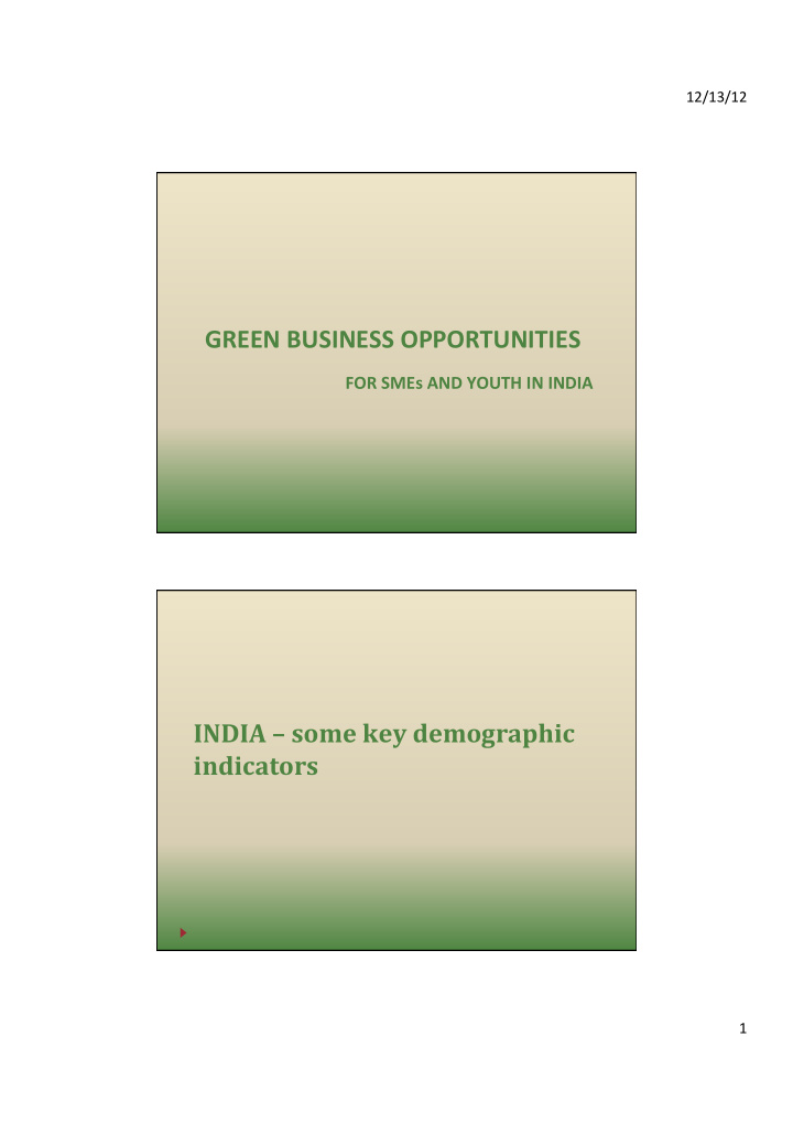 green business opportunities