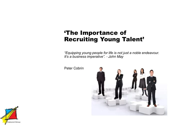 recruiting young talent