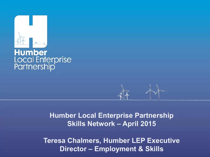 teresa chalmers humber lep executive