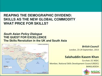 Salahuddin Kasem Khan  Co-chair, EC NSDC  Member, National Skills Development Council (NSDC)