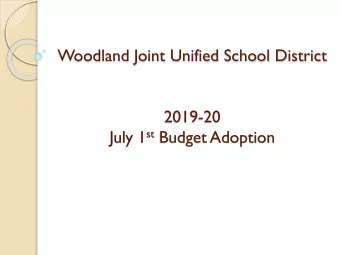 2019-20 July 1 st Budget Adoption  Overview  Introductions  Lewis Wiley, Assistant