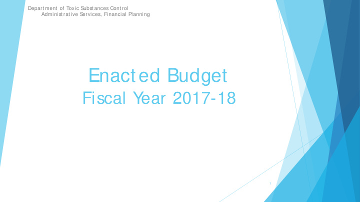 enacted budget