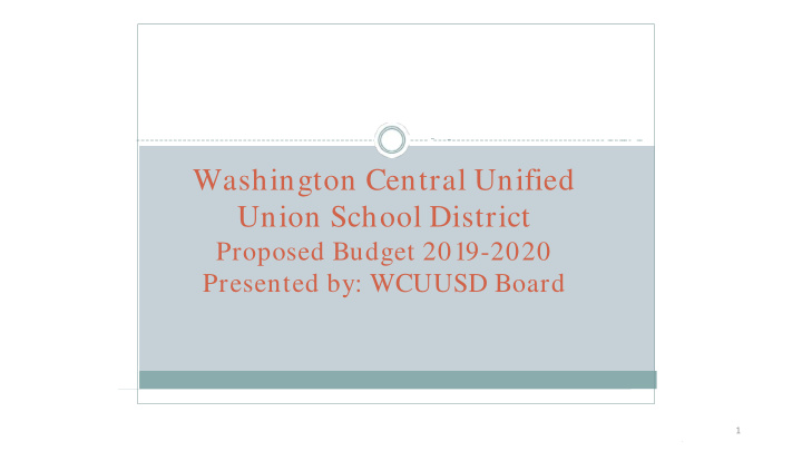 washington central unified union school district
