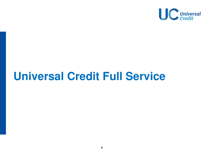 universal credit full service