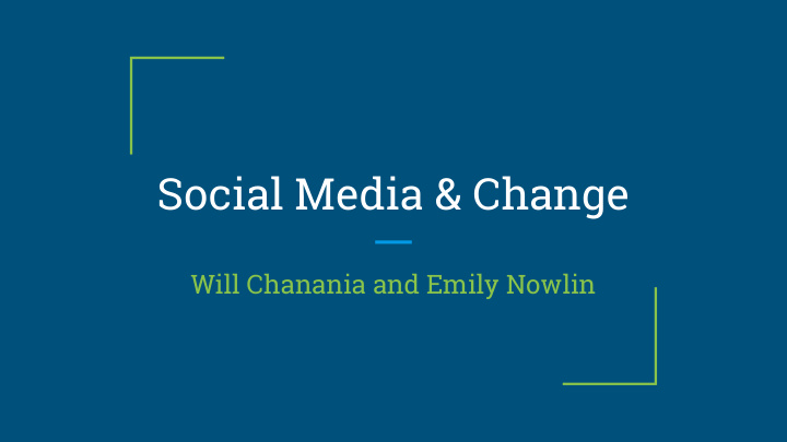 social media change
