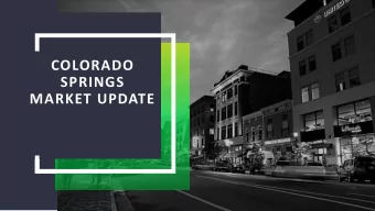 COLORADO  SPRINGS  MARKET UPDATE  OFFICE 2018 REVIEW    Total Office SF: 28,976,641 SF