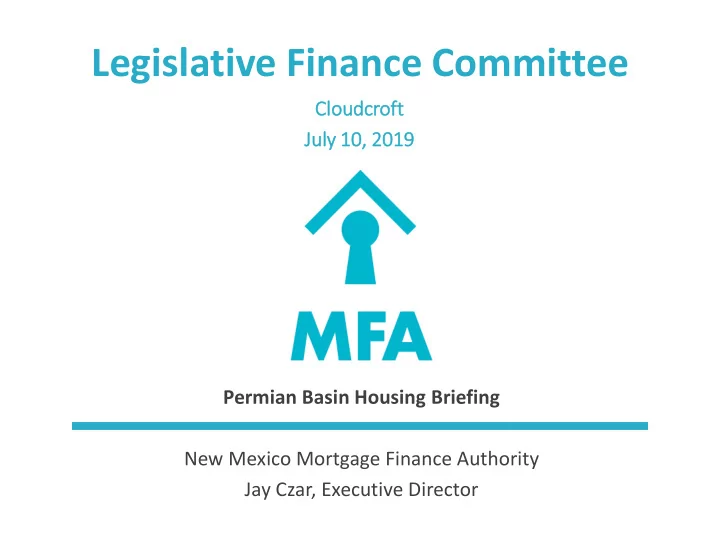 legislative finance committee