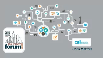 Chris Mefford  Who we are  CAI is a planni  anning  ng and econom  onomics  cs firm  rm.  What we