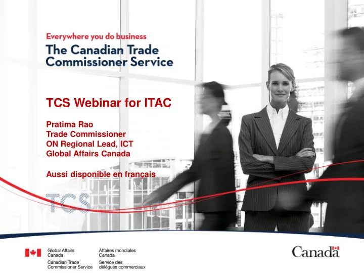 tcs webinar for itac