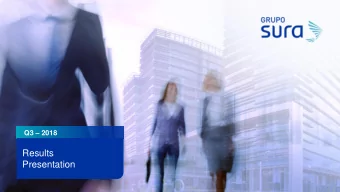 Presentation  D I S C L A I M E R The forward-looking statements contained herein are based on