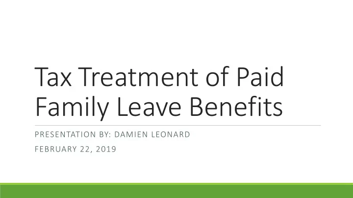 tax treatment of paid