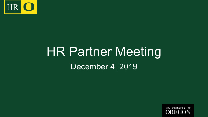 hr partner meeting