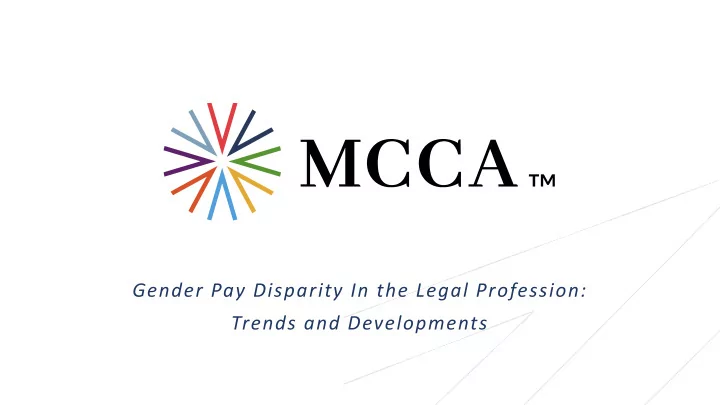 gender pay disparity in the legal profession trends and
