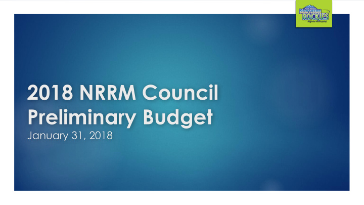 2018 nrrm council