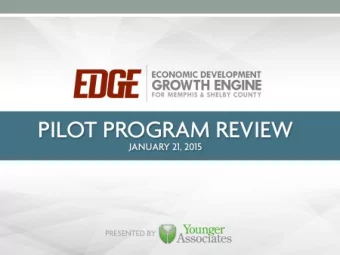 Interviews Conducted //  EDGE Board Members  PILOT Recipients  Commercial Real Estate