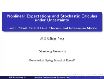 Nonlinear Expectations and Stochastic Calculus  under Uncertainty  with Robust Central Limit
