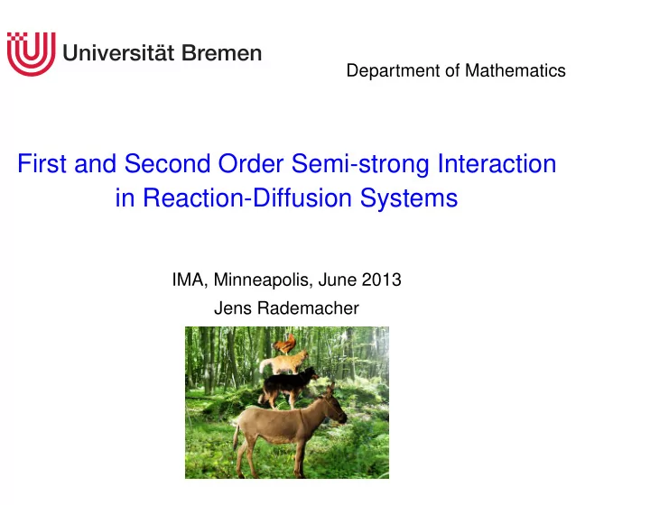 first and second order semi strong interaction in
