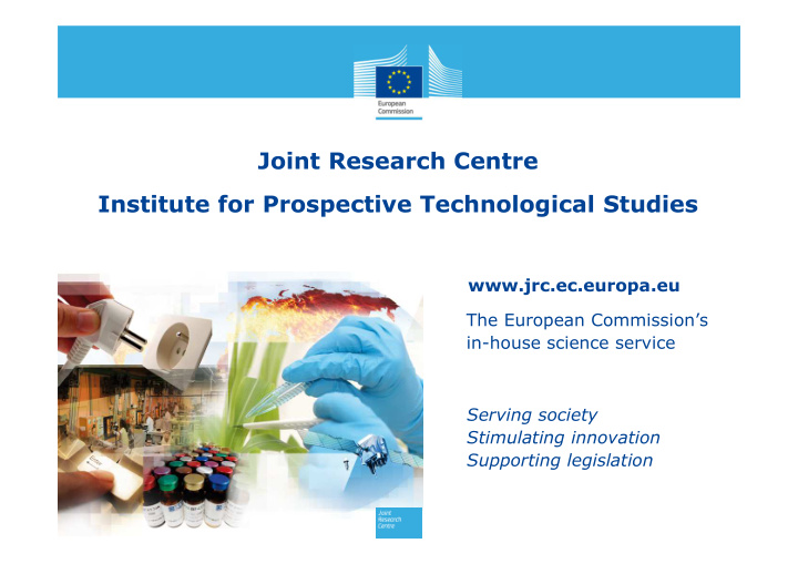 joint research centre institute for prospective
