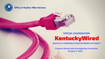 Authority  Special Examination  Mike Harmon, Auditor of Public Accounts  Program Review and