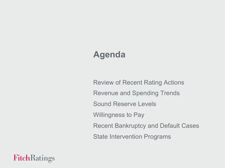 agenda
