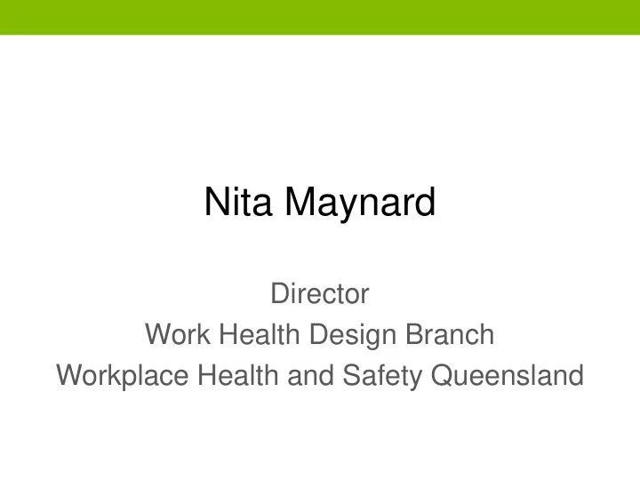 nita maynard