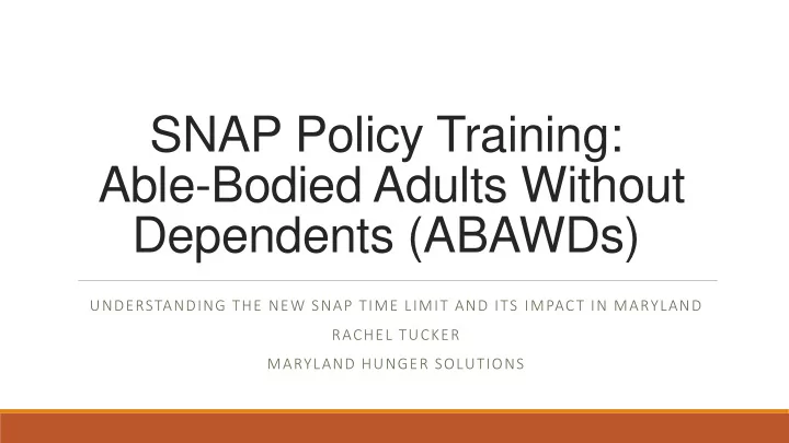 able bodied adults without dependents abawds