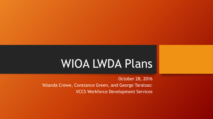 wioa lwda plans